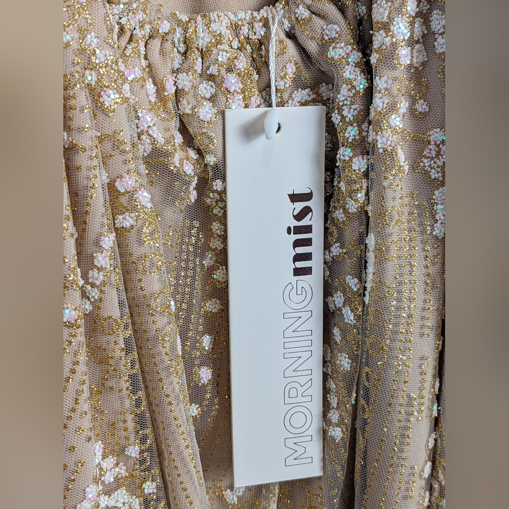 Morning Mist New York Nights Maxi Dress in Gold - Picture 8 of 14